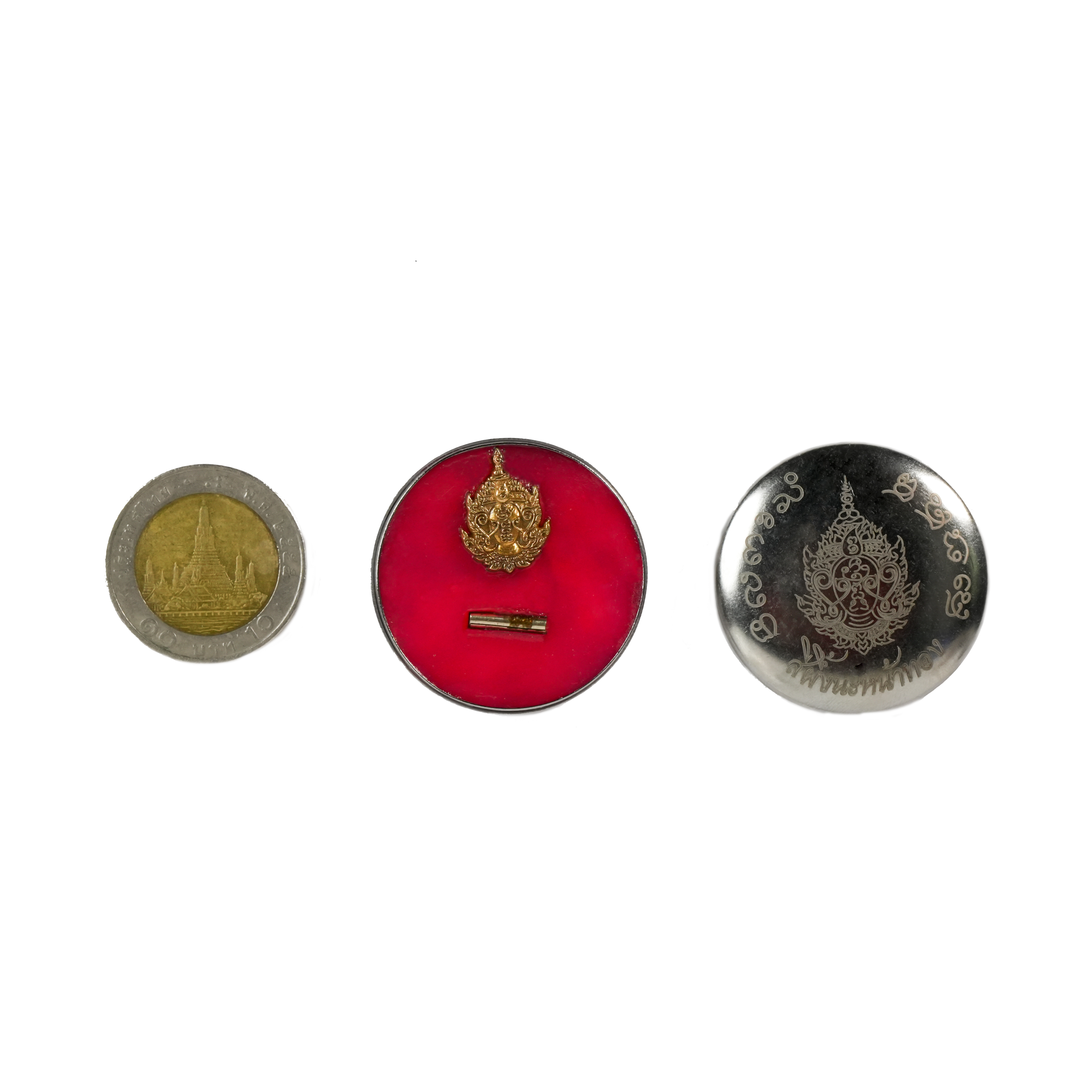 สีผึ้งนะเข้าหา กับเหรียญ