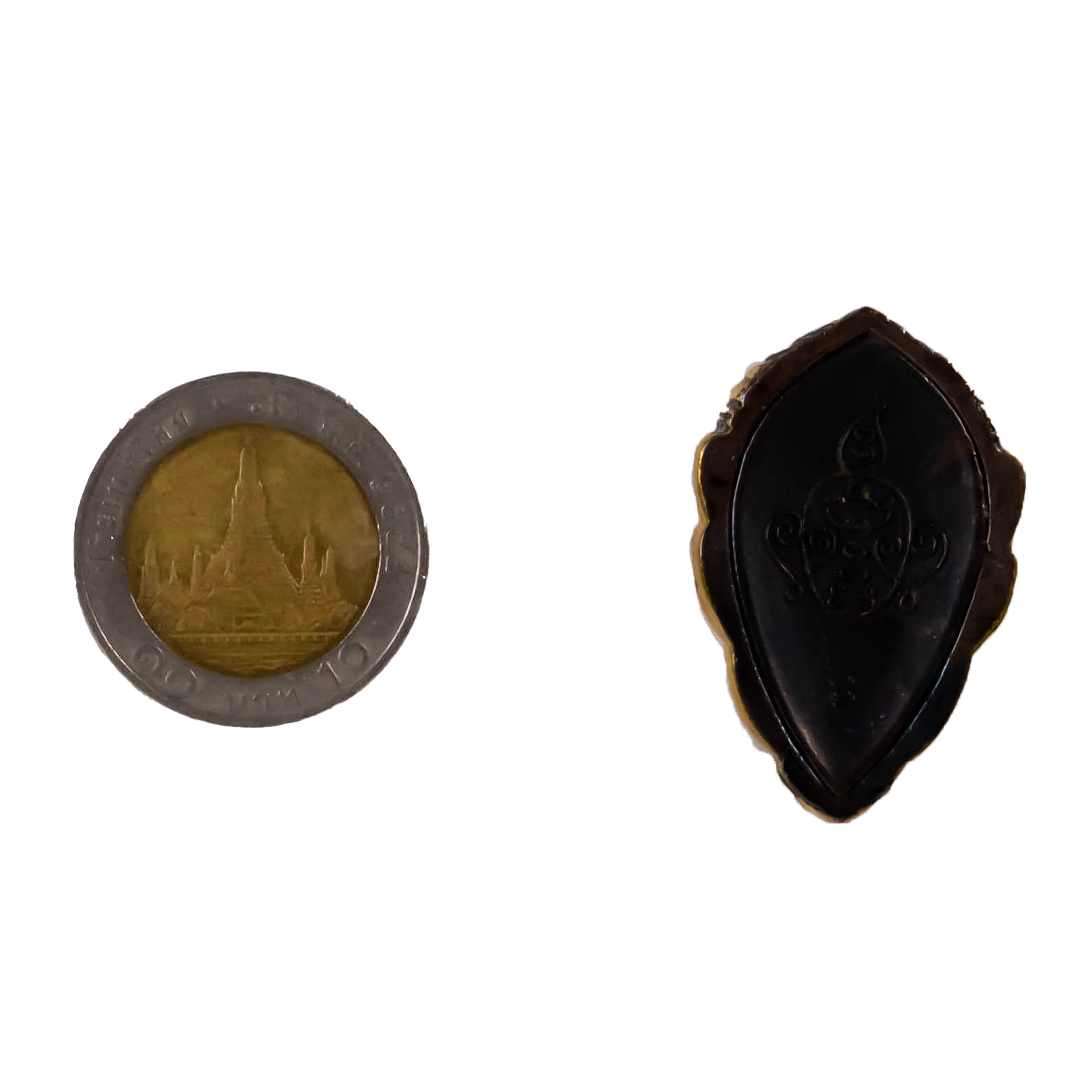 หน้ากากสี่หููห้าตา ปิดทอง หลัง