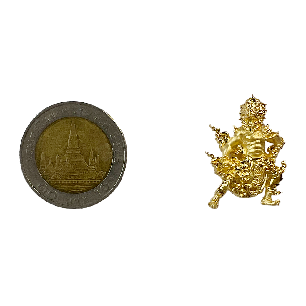 ห้อยคอสี่หูห้าตากระจับ ชุบทอง (หน้า)